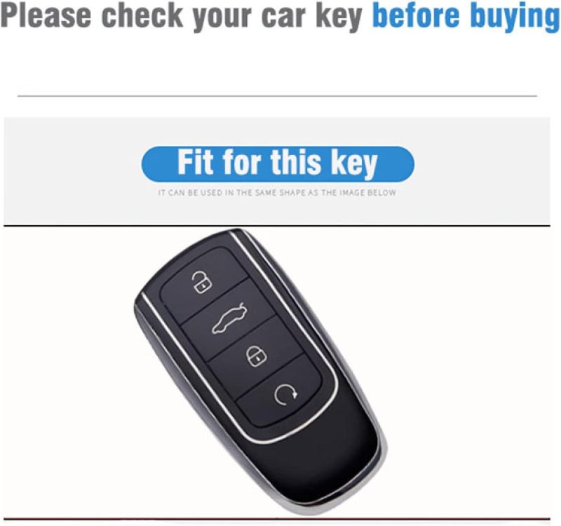para Chery Tiggo 8 Pro aleación de Zinc + TPU Funda para Llave de Coche para Chery Tiggo 7 Pro 8 Plus Arrizo 5 Llavero de 4 Botones - Image 3