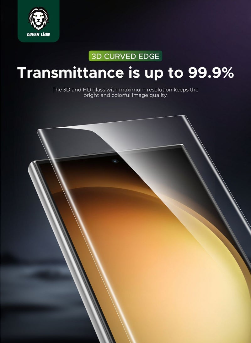 GREEN LION S24 Ultra 3D UV Glass High Definition Tempered Glass - Clear - Image 1