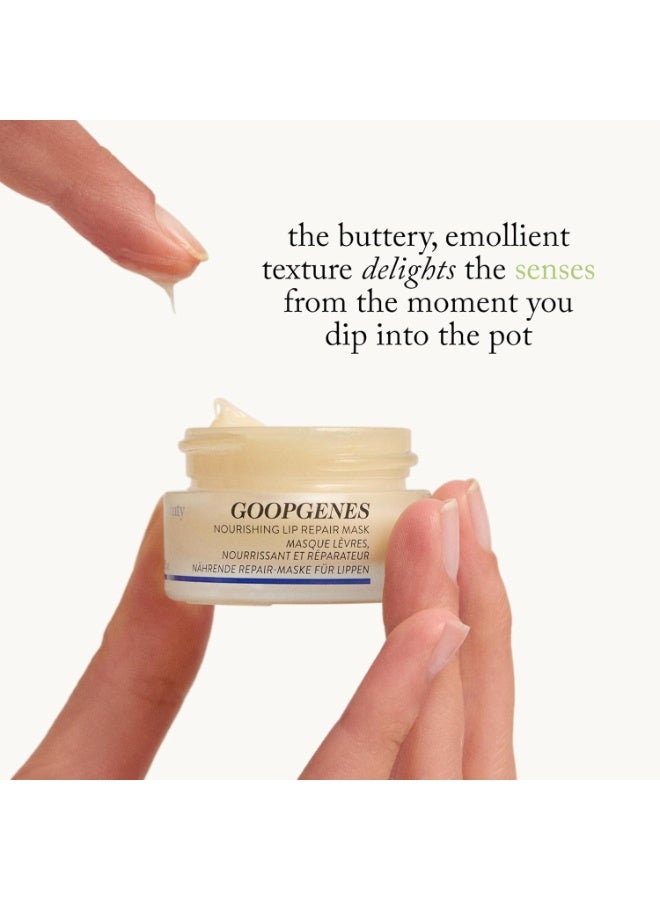 goop Beauty Nourishing Lip Repair Mask | Lip Hydration Treatment | Smooths, Plumps, & Softens | Ceramides & Vegan Lanolin | 0.3 oz - Image 4