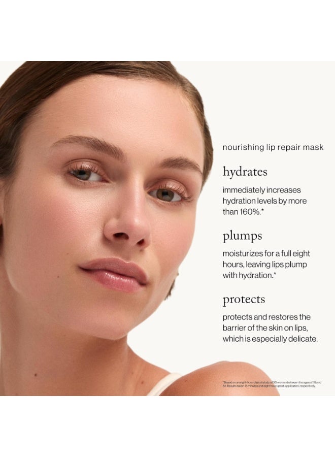 goop Beauty Nourishing Lip Repair Mask | Lip Hydration Treatment | Smooths, Plumps, & Softens | Ceramides & Vegan Lanolin | 0.3 oz - Image 2
