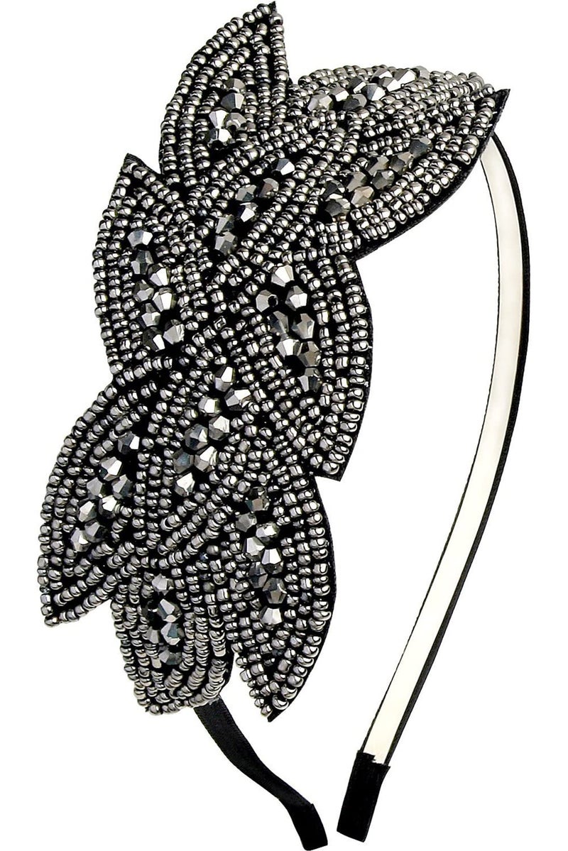 BABEYOND Flapper Headband 1920s Headpiece Art Deco Headpiece Rhinestone Hair Accessories Headband for Women Party