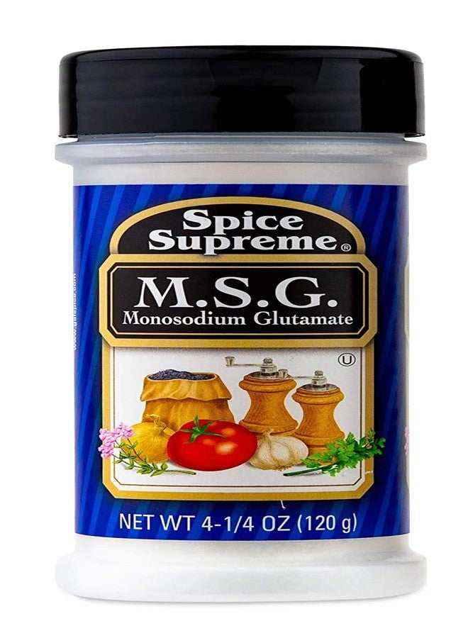 Spice Supreme سبايس سوبريم MSG غلوتامات أحادية الصوديوم، عبوة خلط بلاستيكية، 4.25 أونصة. - Image 1