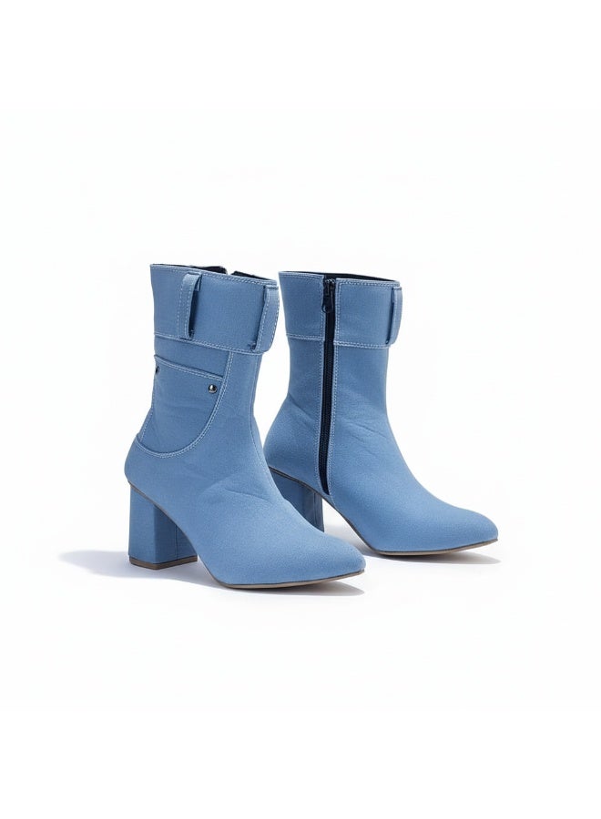 لايف ستيلاش  بون كعب قماش L-112 - لبني - Image 2