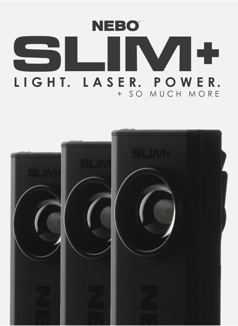 NEBO - SLIM+  Rechargeable Pocket Light with Laser Pointer and Power Bank - Image 1