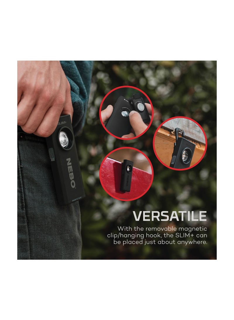 NEBO - SLIM+  Rechargeable Pocket Light with Laser Pointer and Power Bank - Image 1