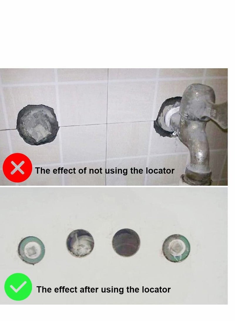 واي آند دي Ceramic Tile Hole Locator Stainless Steel Direction Jig Accurate Drilling Floor Guide Finder Gauge 360 Degree Adjustment for Cutting  - Image 5