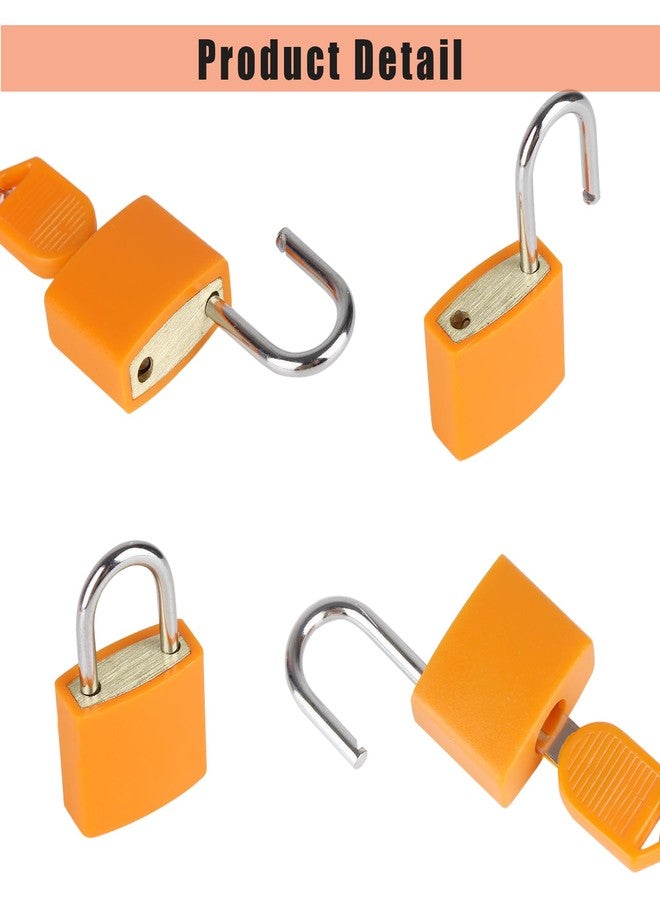 أقفال حقائب سفر من Fuaxat مع مفاتيح، أقفال صغيرة متعددة الألوان للأمتعة مقاس 23 مم، أقفال صغيرة من النحاس الصلب للحقائب/الأمتعة/حقائب الظهر/صناديق المجوهرات/دفاتر اليوميات/السدادات وما إلى ذلك. - Image 4