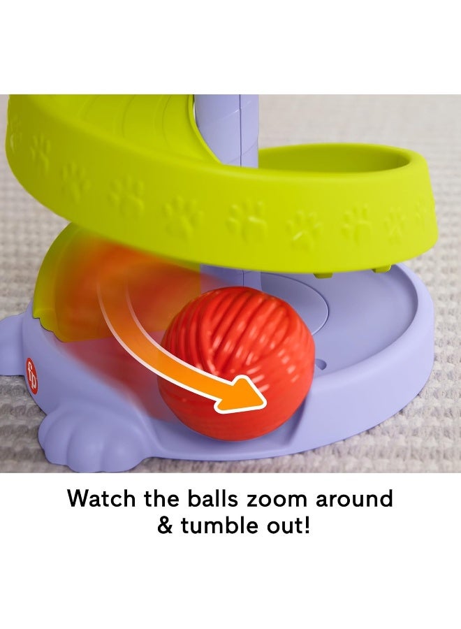 Fisher-Price ​Baby & Toddler Toy Fp Pets Purrr-Fect Ball Tower Activity Center For Developmental Play Ages 9+ Months  - Image 5