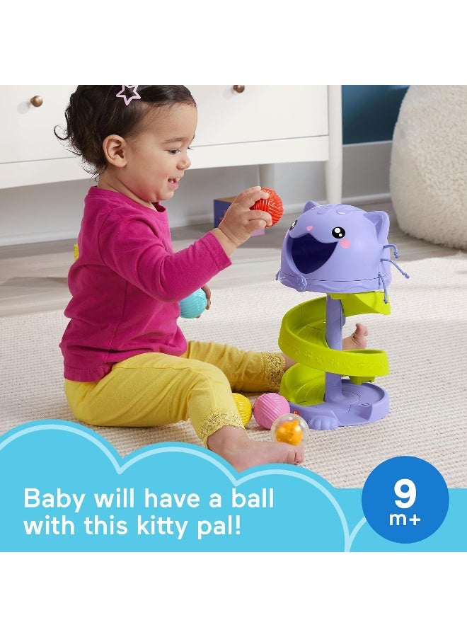 Fisher-Price ​Baby & Toddler Toy Fp Pets Purrr-Fect Ball Tower Activity Center For Developmental Play Ages 9+ Months  - Image 3