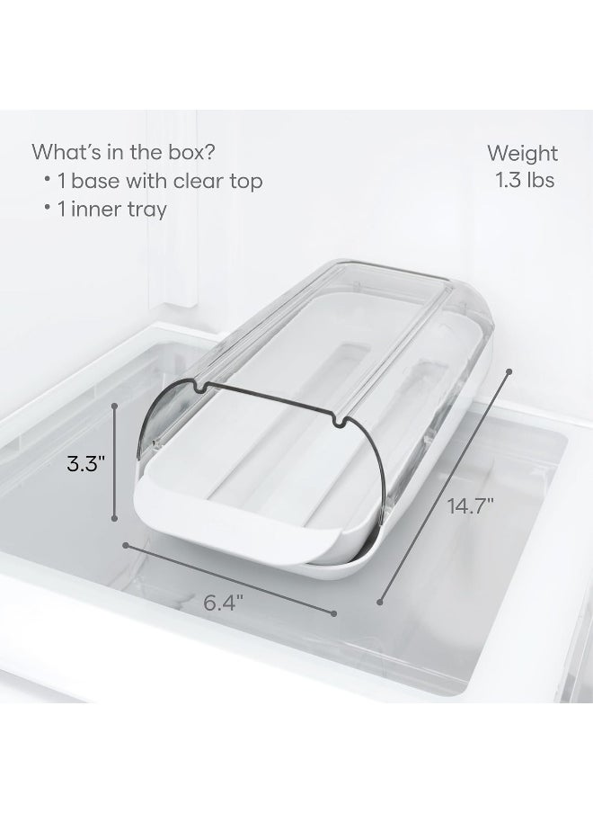 YouCopia - YouCopia FridgeView Rolling Egg Holder, BPA-Free Stackable Eggs Organizer with Removable Tray for Refrigerator Storage - Image 1