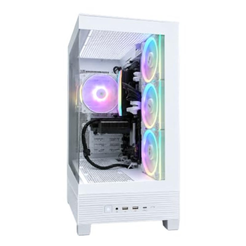 كمبيوتر مكتبي للألعاب 5060ti، Intel Core Ultra 5، ووحدة معالجة رسومات RTX 5060ti 8G، وذاكرة وصول عشوائي DDR5 سعة 16 جيجابايت، ومحرك أقراص SSD سعة 1 تيرابايت، ولوحة أم B860، وحقيبة ASUS A31، ومبرد هواء رقمي ARGB، ووحدة PSU ذهبية بقدرة 750 وات، ونظام Windows PRO أبيض - Image 4