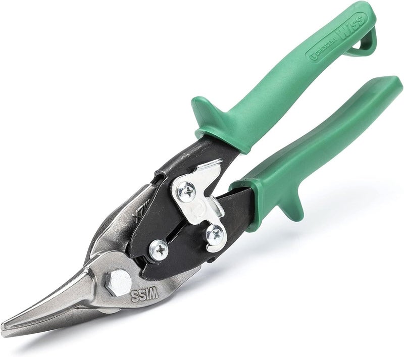 Wiss Crescent Wiss 9-3/4" Compound Action Straight & Right Cut Aviation Snips Tool - Heavy Duty Metal Cutter Scissors - M2R - Image 2