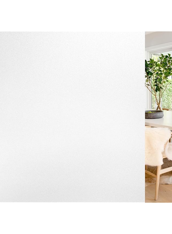 The Bros Blackout Window Film, 45x200cm UV Blocking Window Privacy Film, Static Cling Window Sticker Darkening Film Non-adhesive Window Tint, Home Office Total Blackout Window Privacy Film - Image 1