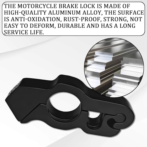 Hirificing AntiTheft Throttle Lock Heavy Duty Grip Brake Lock for Motorcycles Dirt Bikes Mopeds Scooters Black - Image 5