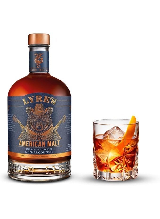 LYRE'S Non Alcoholic American Malt Spirit Bourbon Style, 700 ml - Image 2