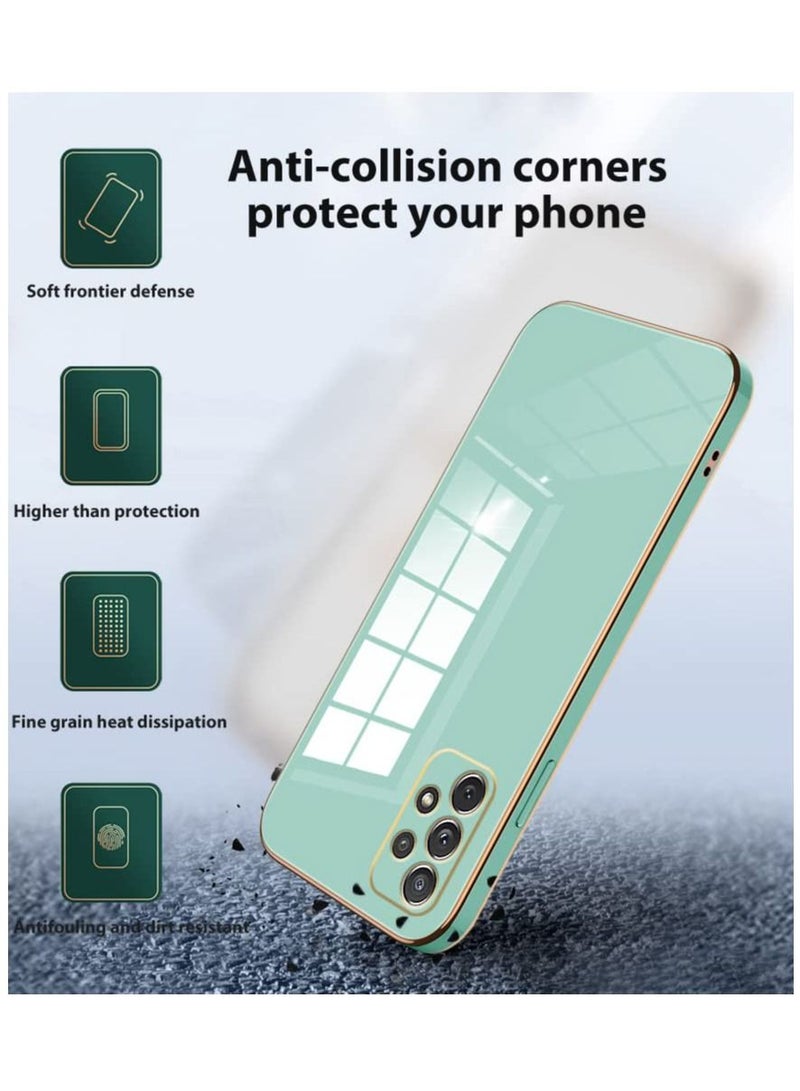 Samsung Galaxy A53 5G Green Mobile Phone Case Cover, Luxury Plating Soft Back Cover, Raised Full Camera Protection - Image 3