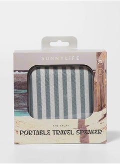 SUNNY LIFE Portable Travel Bluetooth Speaker The Vacay Olive Stripe  - Image 4