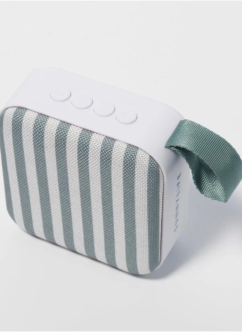 SUNNY LIFE Portable Travel Bluetooth Speaker The Vacay Olive Stripe  - Image 3
