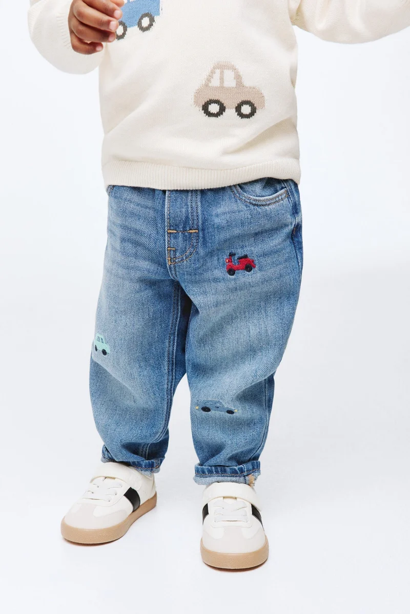 H&M Embroidery-motif jeans