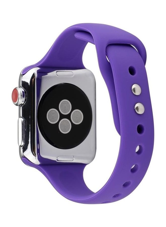 NIBEMINENT Replacement Watchband for Apple Watch Series 5/4/3/2/1 42/44mm Purple - Image 4