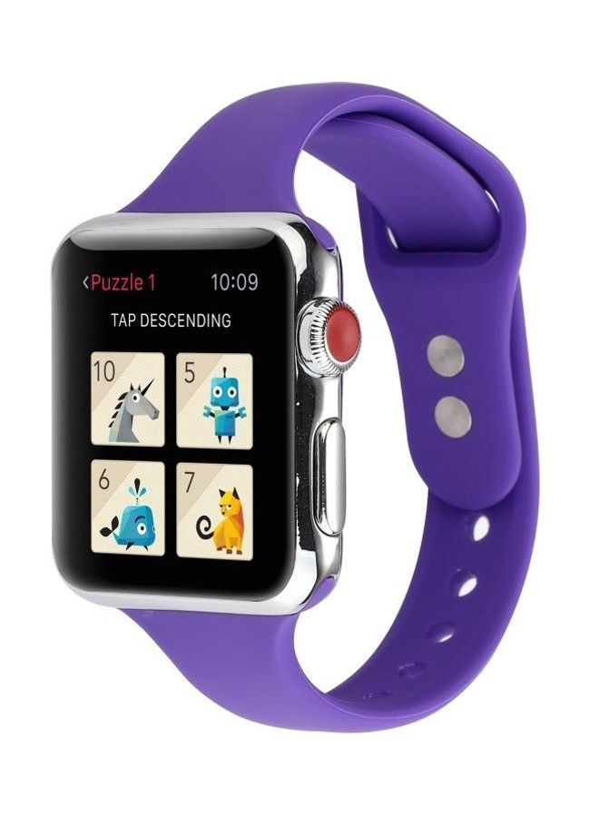 NIBEMINENT Replacement Watchband for Apple Watch Series 5/4/3/2/1 42/44mm Purple - Image 3