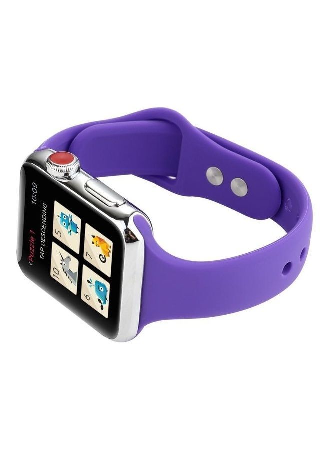 NIBEMINENT Replacement Watchband for Apple Watch Series 5/4/3/2/1 42/44mm Purple - Image 5