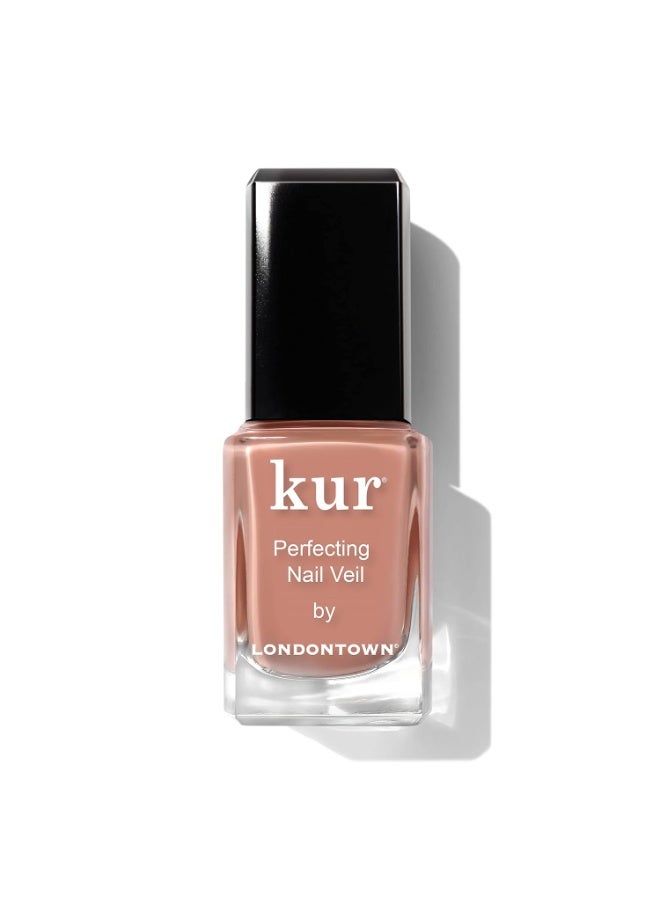 LONDONTOWN Perfecting Nail Veil, Sheer, Buildable Nail Tint Plus Nail Strengthener, Hydrates & Conditions Nails, #5 Muted Pumpkin Tint, 0.4 Fl Oz - Image 1