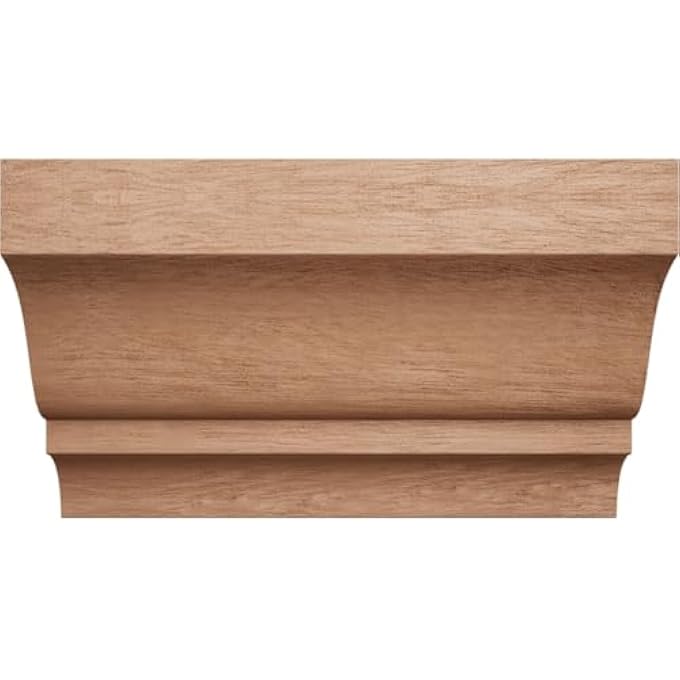 1 13/16"P X 6"L X 2 3/8"H WM52 AMERICRAFT SOLID HARDWOOD STAIN GRADE MITERLINK CROWN MOULDING COUPLER, SAPELE (MATCHES MOULDING MLDW01X03WM52SA) - Image 2