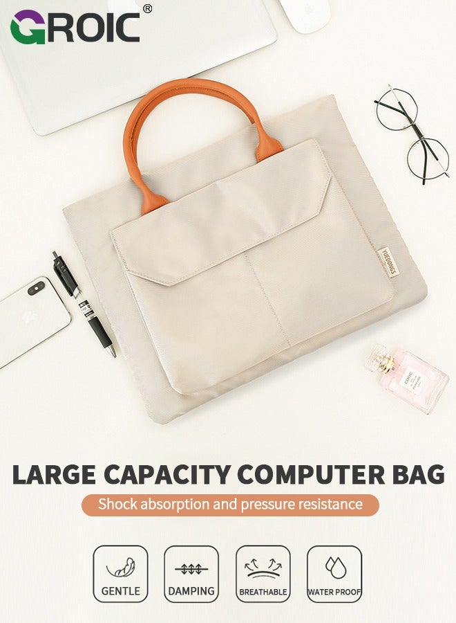 GROIC Portable Laptop Bag Case Sleeve, 14 inch Computer Bag Compatible with MacBook, HP, Dell, Lenovo, Asus, Notebook, 14 inch Laptop Messenger Tote Bag  - Image 2