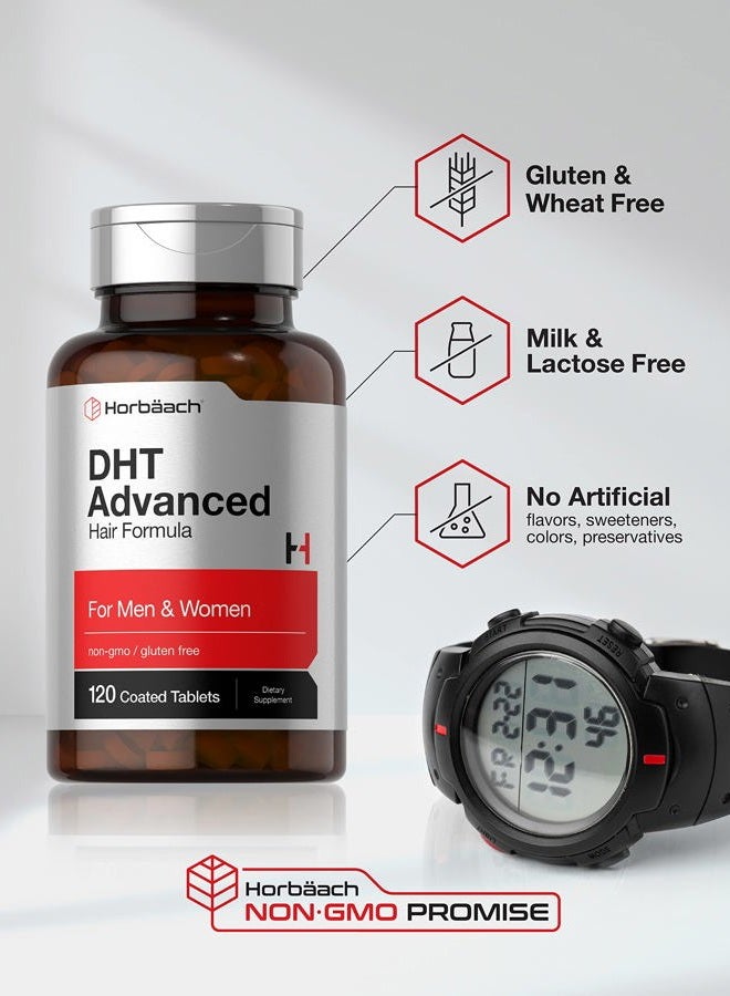 Horbäach DHT Advanced Hair Formula | 120 Tablets | Non-GMO and Gluten Free Hair Formula Blend with Saw Palmetto, Kudzu, and Fo-Ti - Image 4