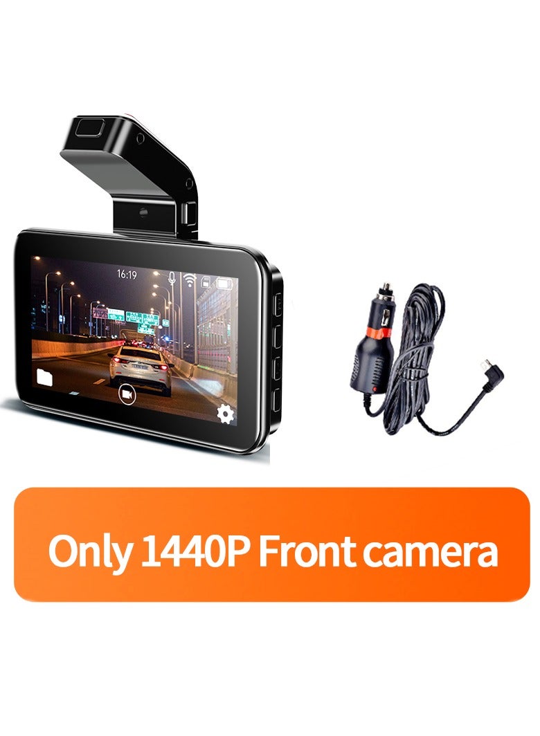 AROAQ Car Dash Cam, 1440p Dash Camera Dual Lens, Multifunctional Car Camera With DVR Recorder G-sensor Loop Recording, Durable Dashboard Camera With Parking Monitor, ( 64GB Single Camera) - Image 1