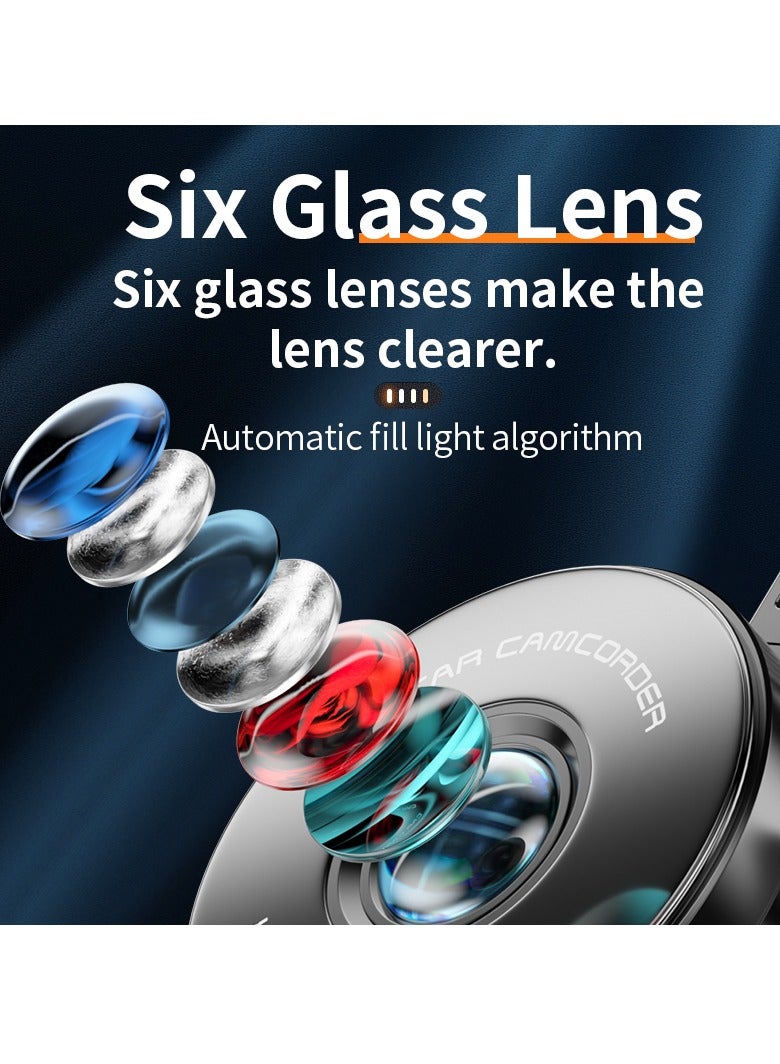 AROAQ Car Dash Cam, 1440p Dash Camera Dual Lens, Multifunctional Car Camera With DVR Recorder G-sensor Loop Recording, Durable Dashboard Camera With Parking Monitor, ( 64GB Single Camera) - Image 2