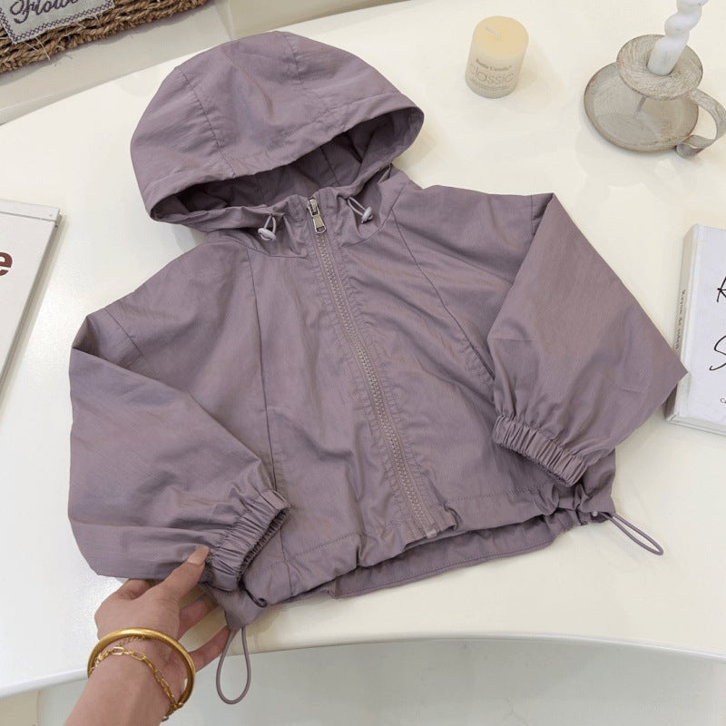Children'S Jacket 2025 Stylish New Boys' And Girls' Hooded Top Baby Korean Version - Image 3