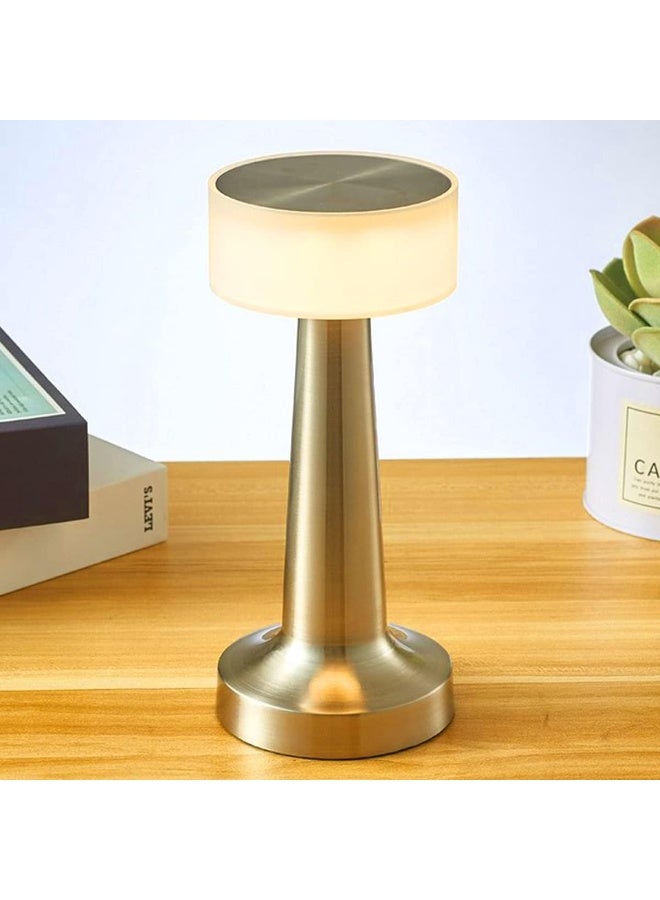 Cordless Table Lamp, Rechargeable Touch Control LED Desk Lamp with 3 Level Warm Brightness Dimming, Metal Eye-Protection Bedside Lamp Reading Light for Bedroom, Restaurant, Indoor Outdoor - Image 4