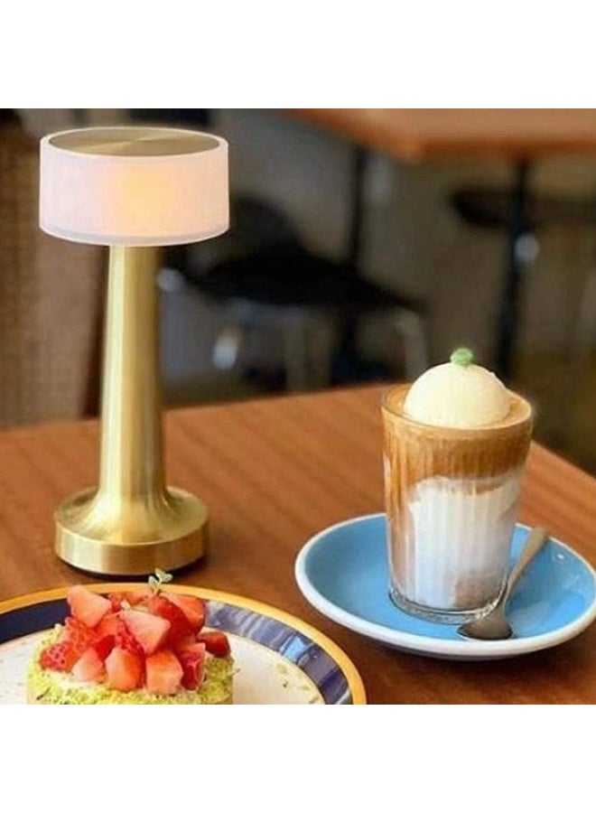 Cordless Table Lamp, Rechargeable Touch Control LED Desk Lamp with 3 Level Warm Brightness Dimming, Metal Eye-Protection Bedside Lamp Reading Light for Bedroom, Restaurant, Indoor Outdoor - Image 3