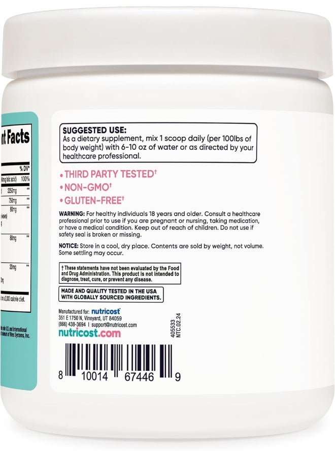 مسحوق مونوهيدرات للنساء، ميكرون، بدون نكهة، 100 حصة - نباتي، غير معدّل وراثيًا، خالي من الغلوتين - Image 4