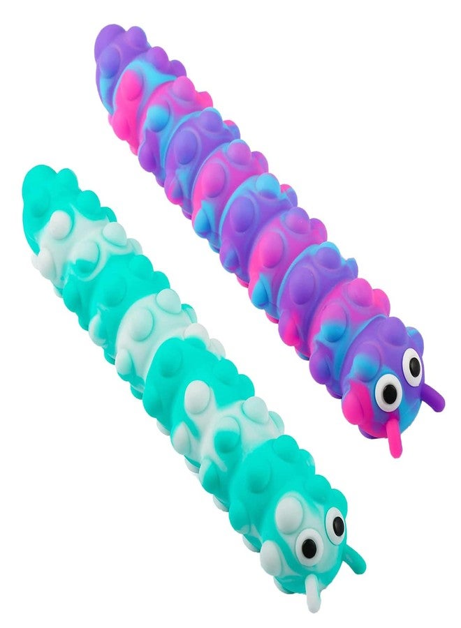 Langmeil Suction Pop Fidget Toy, Relax and Pressure Relief Toys, 3D Squeeze Anti-Pressure Popper Sensory Toys for Kids and Adults(Purple & Mint) - Image 1