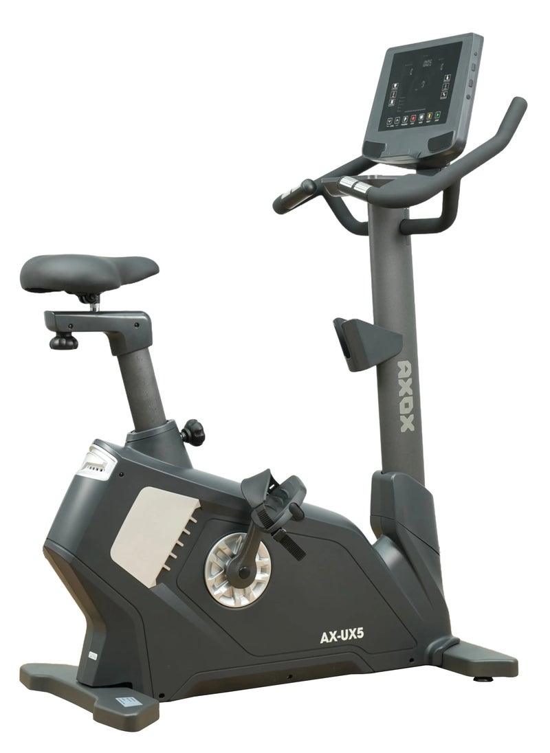 AXOX - Fitness Ux5.0 Upright Bike: 32 Resistance Levels, Self-Generating System, Led Display, Wireless Charging, And 12 Pre-Set Programs For Ultimate Home Workout Experience - Image 1