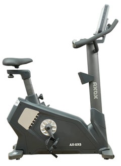 AXOX Fitness Ux5.0 Upright Bike: 32 Resistance Levels, Self-Generating System, Led Display, Wireless Charging, And 12 Pre-Set Programs For Ultimate Home Workout Experience  - Image 2