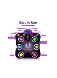 ORiTi Electronic Dance Pad with Light-up 6-Button & Wireless Bluetooth, Music Dance Game Mat with 5 Game Modes  - Image 2