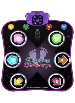 ORiTi Electronic Dance Pad with Light-up 6-Button & Wireless Bluetooth, Music Dance Game Mat with 5 Game Modes  - Image 1