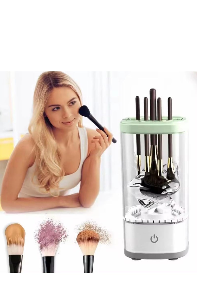 إيسي ماكينة تنظيف الفرشاة المكياج الكهربي و غسالة الفرشاة فائقة السرعة و الفرشاة الموفرة للطاقة تلقائيًا أداة التنظيف العميق و فرشاة التنظيف السريع الفعال و التجفيف فائق الجودة لجميع أحجام الفرشاة - Image 1