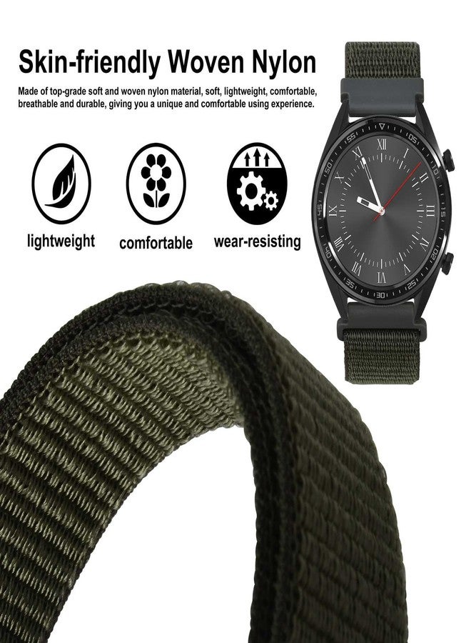 WOCCI 20mm Adjustable Nylon Watch Band, Quick Release Sport Loop Strap (Ripe Plum) - Image 2