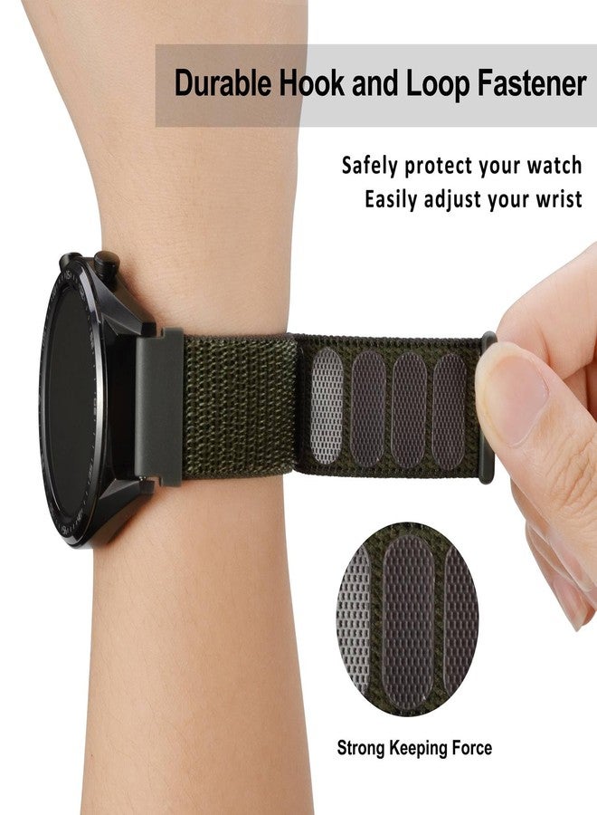 WOCCI 20mm Adjustable Nylon Watch Band, Quick Release Sport Loop Strap (Ripe Plum) - Image 4
