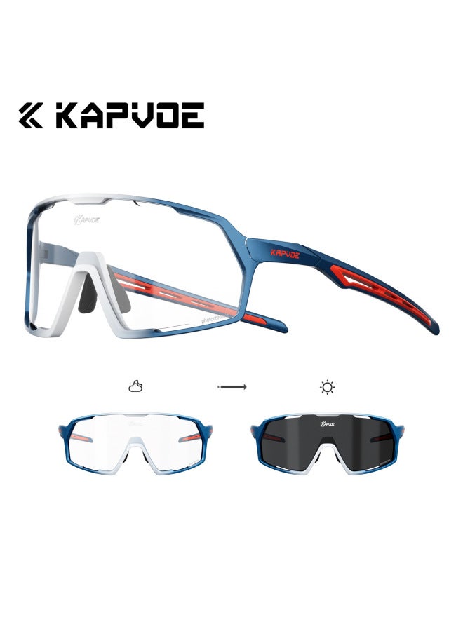 Cycling Glasses Photochromic Sports Sunglasses Outdoor Sports Glasses Road Mountain Bike Mirrors