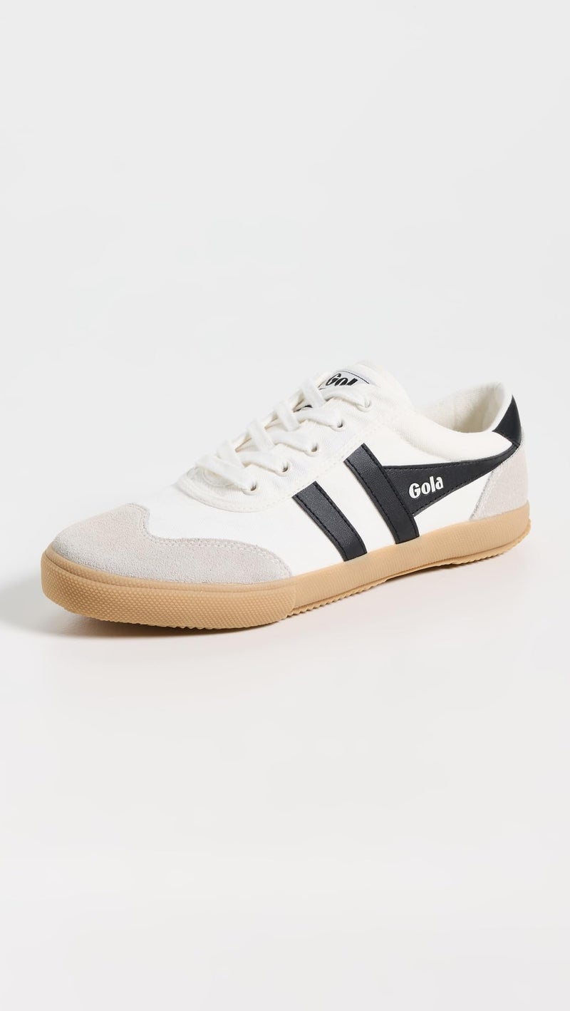Gola Women's Badminton Sneakers, Off White/Black/Gum, 7 Medium US - Image 2