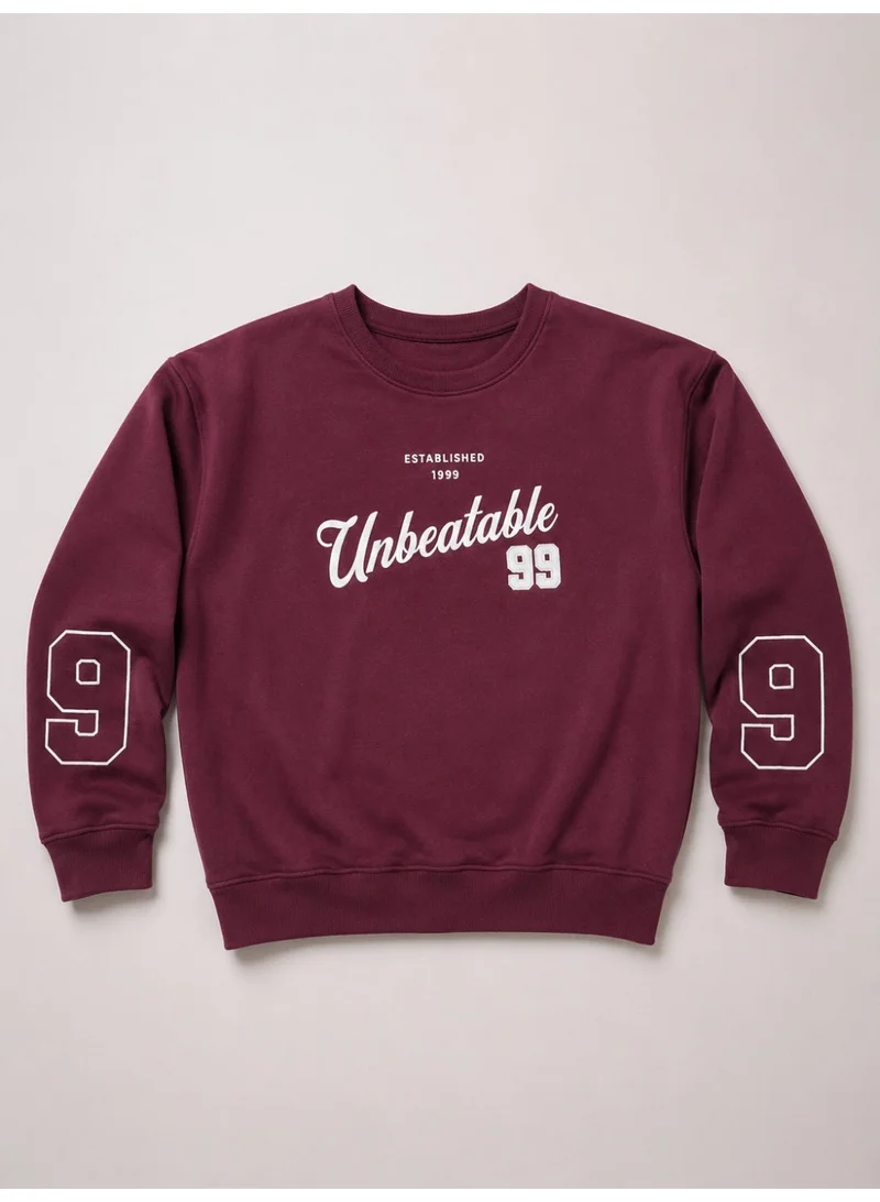 فكتور اند جين Girls "Unbeatable" Graphic Pullover with Sleeve Detail