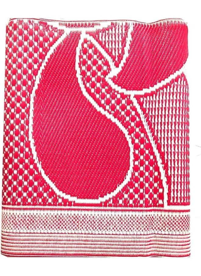 ALSAQER Hasir Mat | Travel Foldable Mat | Outdoor Picnic Mat | Arabic Haseer Mat Foldable (2X3 Mtr) Majlis Mat | Plastic Beachmat | Outdoor Camping Mat | Camping Carpet Picnic Mat (Multicolour)  - Image 3