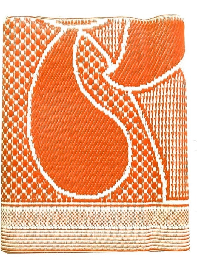 ALSAQER Hasir Mat | Travel Foldable Mat | Outdoor Picnic Mat | Arabic Haseer Mat Foldable (2X3 Mtr) Majlis Mat | Plastic Beachmat | Outdoor Camping Mat | Camping Carpet Picnic Mat (Multicolour)  - Image 2