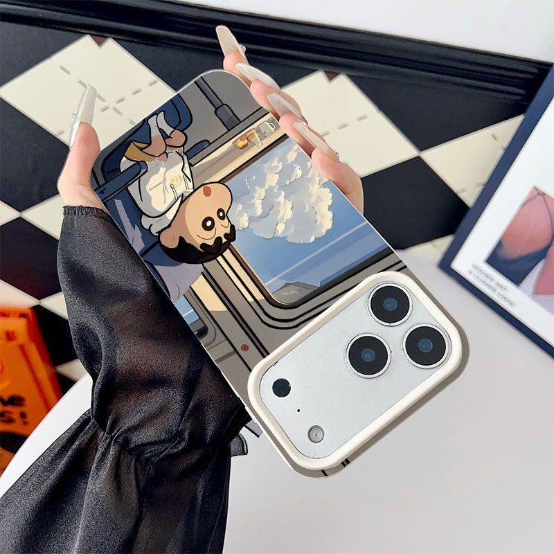 Apple iPhone 17 Pro phone case, paired with a cartoon-themed creative protective soft case for travel - Image 2